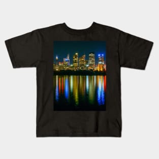 The City of Sydney at Night, Sydney, NSW, Australia Kids T-Shirt